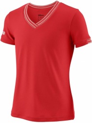 μπλούζα κοντομάνικη wilson g team v-neck wra770102-00