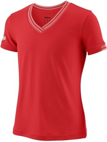μπλούζα κοντομάνικη wilson g team v-neck wra770102-00 σε προσφορά
