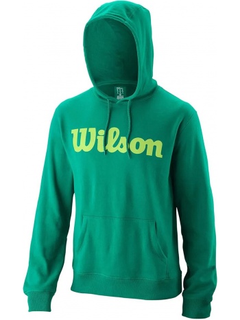 μπλούζα μακρυμάνικη wilson script cotton hoodie wra769113-00 σε προσφορά