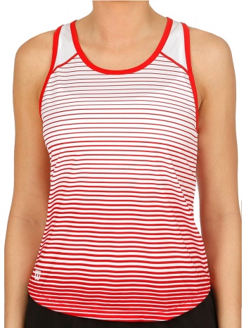 μπλούζα αμάνικη wilson team striped wra766102-00 σε προσφορά