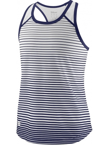 μπλούζα αμάνικη wilson team striped wra769803-00 σε προσφορά