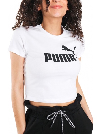 μπλούζα κοντομάνικη puma ess slim logo tee 586865-02 σε προσφορά