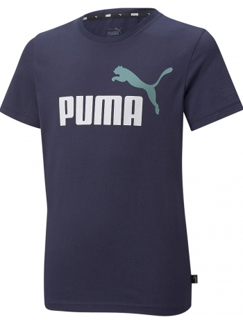 μπλούζα κοντομάνικη puma ess+ 2 col logo tee b 586985-96 σε προσφορά