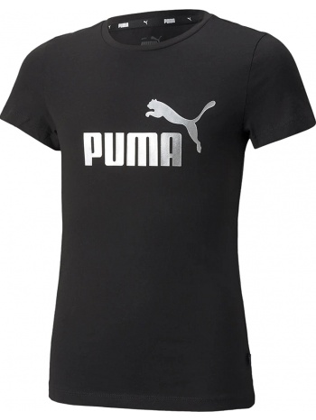 μπλούζα κοντομάνικη puma ess+ logo 846953-01 σε προσφορά
