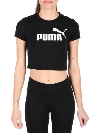 μπλούζα κοντομάνικη puma ess slim logo tee 586865-01 σε προσφορά