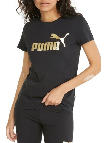 μπλούζα κοντομάνικη puma ess+ metallic logo 848303-01 σε προσφορά