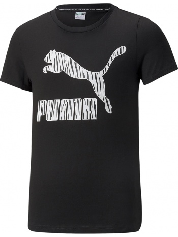 μπλούζα κοντομάνικη puma classics summer roar logo 533387-01 σε προσφορά