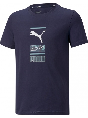 μπλούζα κοντομάνικη puma alpha graphic tee b 847281-06 σε προσφορά