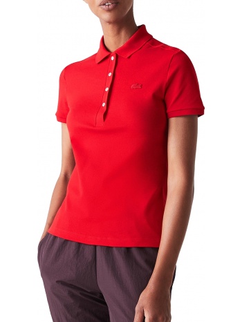 μπλούζα polo lacoste stretch cotton pique κοντομάνικη σε προσφορά