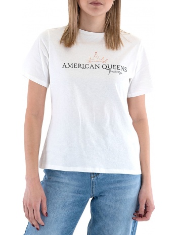 μπλούζα κοντομάνικη kendall + kylie queen logo square σε προσφορά