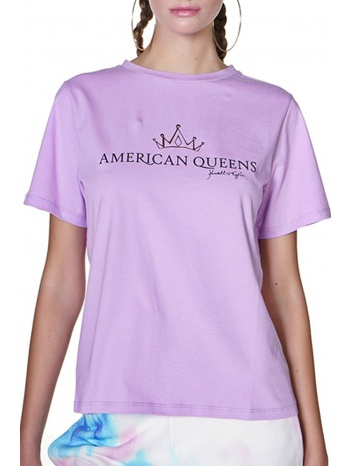 μπλούζα κοντομάνικη kendall + kylie queen logo square σε προσφορά