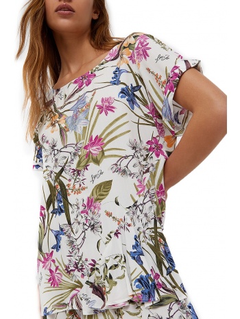 top liu jo με jungle print va2120 t8830-09r35 σε προσφορά