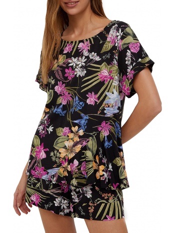 top liu jo με jungle print va2120 t8830-z9458 σε προσφορά