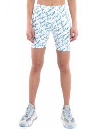 κολάν kendall + kylie logo allaover biker kkw3611718-white petrol