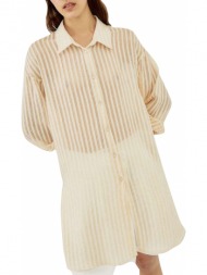πουκάμισο μακρυμάνικο silvian heach houndoom pgp22494ca-cream