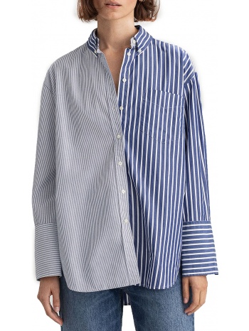 πουκάμισο μακρυμάνικο gant wide cuff mixed stripe σε προσφορά