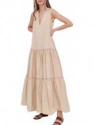 φόρεμα silvian heach μακρύ undom pgp22196ve-sand brazilian