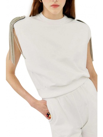 μπλούζα αμάνικη silvian heach onovox pgp22361fe-white σε προσφορά