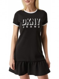 φόρεμα dkny logo e2amvhme-blk