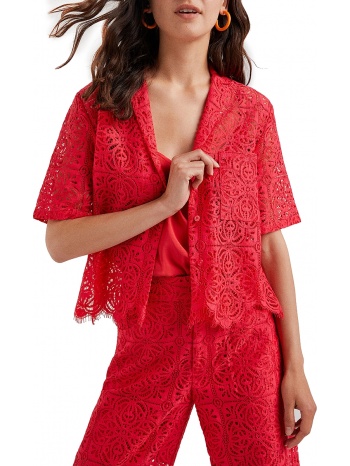 πουκάμισο κοντομάνικο desigual austin δαντελένιο σε προσφορά