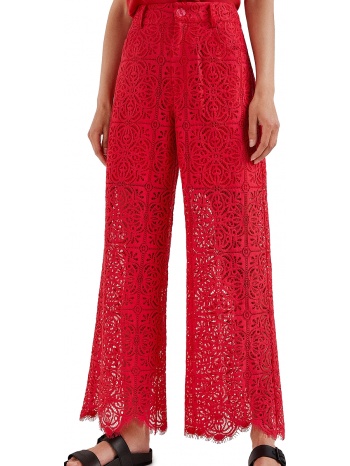 παντελόνι υφασμάτινο desigual austin δαντελένιο σε προσφορά