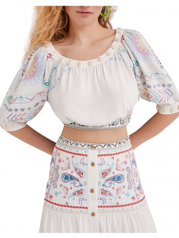 top desigual boho cropped 22swbw05-1001