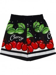 monnalisa παντελονι pantaloncino st.ciliegie 115423 5669-0050