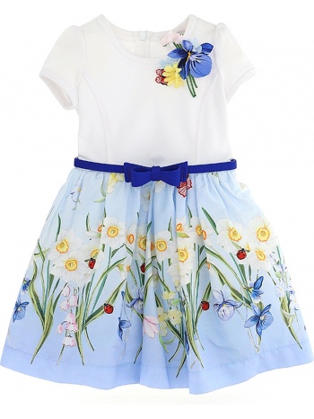 φόρεμα monnalisa με μουσελίνα φούστα 115910a4 5607-0052 σε προσφορά