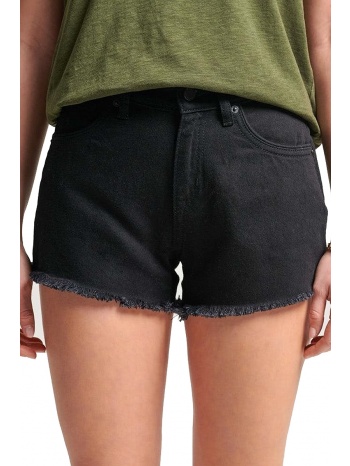 σορτς superdry studios high rise denim w7110266a-07a σε προσφορά