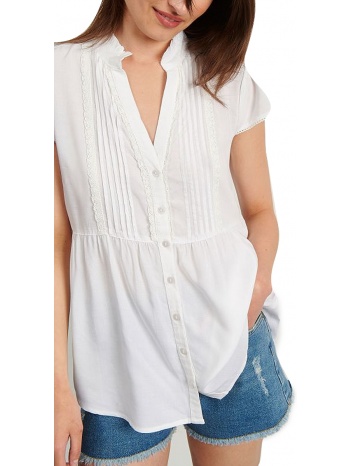 πουκάμισο κοντομάνικο attrattivo με μao γιακά 9912630-white