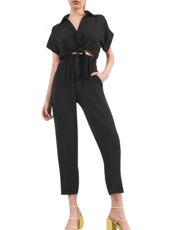 attrattivo overall κοντομάνικο με ¨ανοιγμα 9913659-black