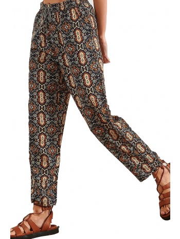 παντελόνι υφασμάτινο attrattivo εμπριμέ με δέσιμο