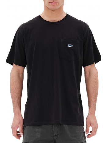 μπλούζα κοντομάνικη emerson pocket logo 221.em33.98-black σε προσφορά