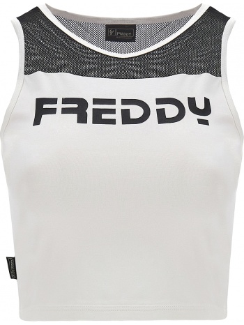 μπλούζα αμάνικη freddy με mesh λαιμόκοψη s2wmak1-w40 σε προσφορά