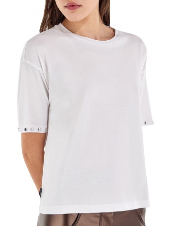 μπλούζα κοντομάνικη freddy με μεταλλικές λεπτομέρειες σε προσφορά