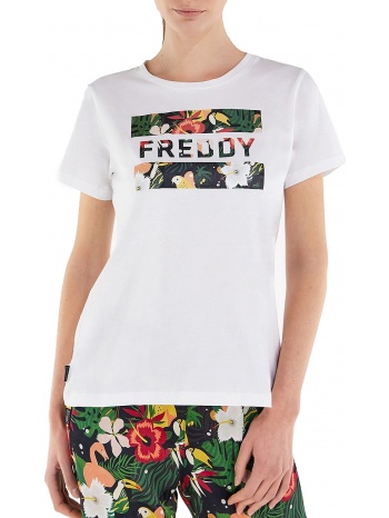 μπλούζα κοντομάνικη freddy all over flower s2wteet3-wflo21 σε προσφορά