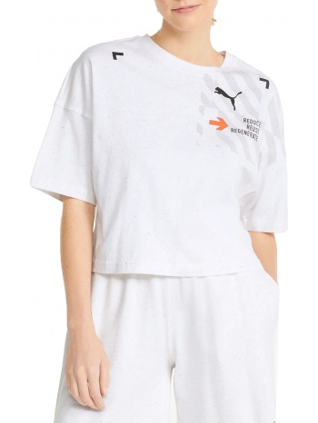 μπλούζα κοντομάνικη puma recollection oversized 533966-65 σε προσφορά