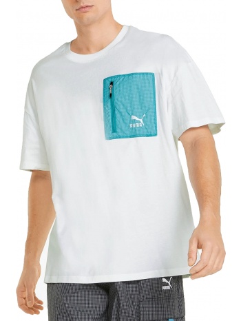 μπλούζα κοντομάνικη puma hc pocket tee 534610-02 σε προσφορά