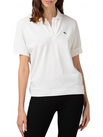 μπλούζα polo lacoste loose fit flowy pique pf0504-l001 σε προσφορά