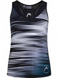 μπλούζα αμάνικη head game tech padel 814741-black-white