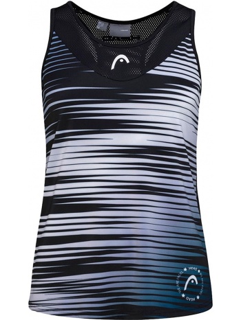 μπλούζα αμάνικη head game tech padel 814741-black-white