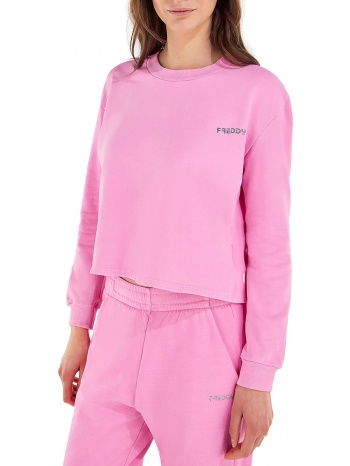 μπλούζα μακρυμάνικη freddy silver logo joyc019pd-f111pd σε προσφορά