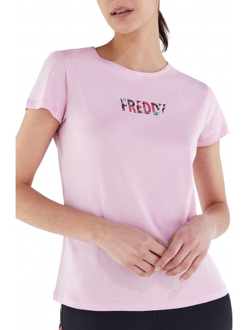 μπλούζα κοντομάνικη freddy με φλοράλ στάμπα s2wftt1-p116 σε προσφορά