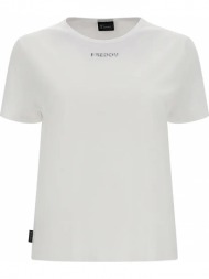 μπλούζα κοντομάνικη freddy cropped s2wbct3-w