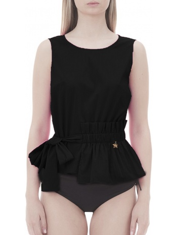 top liu jo popeline stretch va2093 t5904-22222 σε προσφορά