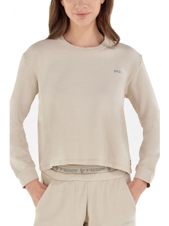 μπλούζα μακρυμάνικη freddy cropped comfort fit σε προσφορά