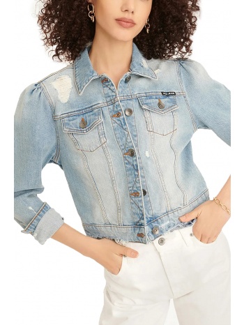 μπουφάν dkny puff sleeves jeans e2rl0688-zpx σε προσφορά