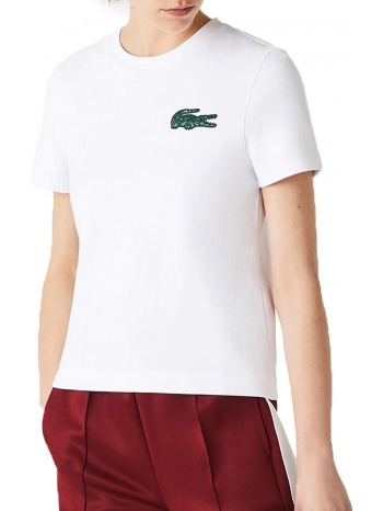 μπλούζα κοντομάνικη lacoste με δαντέλα tf1194-l001 σε προσφορά