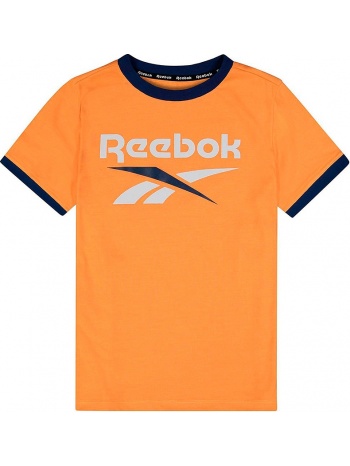 μπλούζα κοντομάνικη reebok heritage h9742rbi-orngpop σε προσφορά