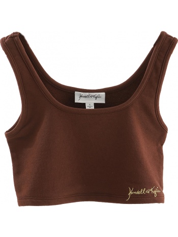 μπλούζα αμάνικη kendall + kylie sweat kkw3701612-coffee σε προσφορά